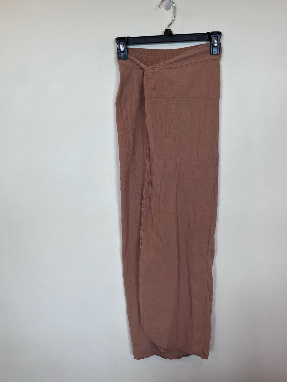 Blanco By Nature Cotton Gauze Swim Cover Up Skirt Tan Womens Medium Stretch Sexy